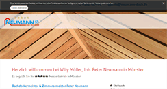 Desktop Screenshot of neumann-dach.de
