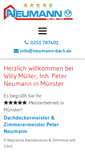 Mobile Screenshot of neumann-dach.de